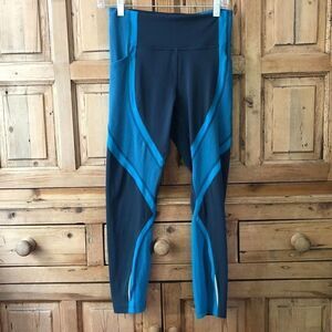 Lululemon 6 Wild Twist 7/8 Tight *25" Gravity / Pacific Teal / Teal‎ Blue